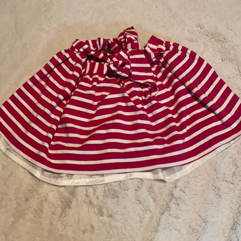 Groovy gator hot pink and white skirt